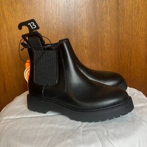 Girl's Black Chelsea Zipper Boots Wonder Nation Size 13 New With Tags Cute